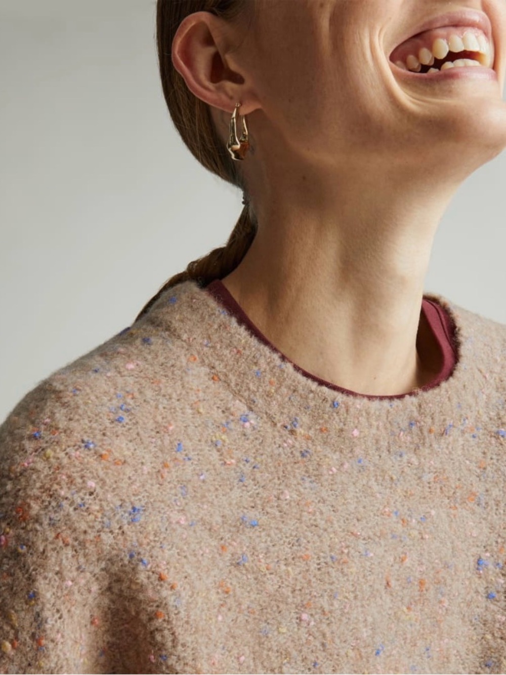 Everlane Confetti Crewneck Sweater (XXS)